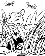 Der kleine Dinosaurus Online -färbung